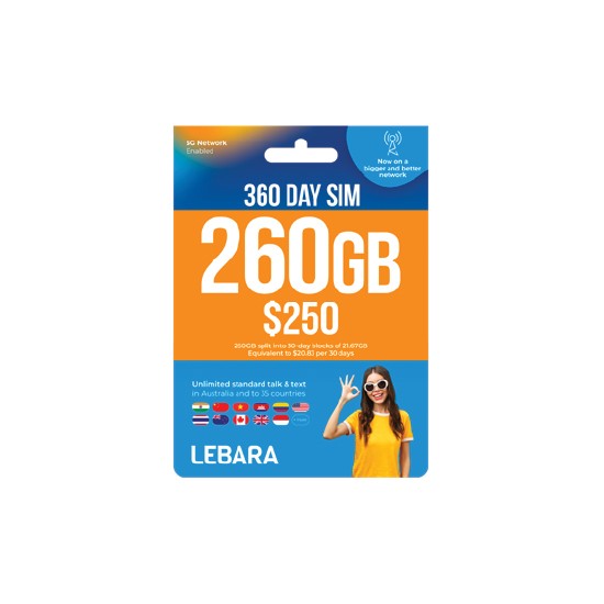 Lebara $250 Starter PackΔ