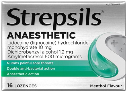 Strepsils Anaesthetic Menthol Flavour 16 Lozenges