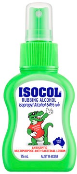 Isocol Rubbing Alcohol Antiseptic Spray 75mL