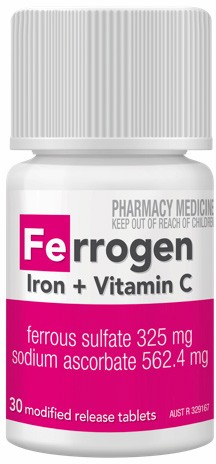 Ferrogen Iron + Vitamin C 30 MR Tablets