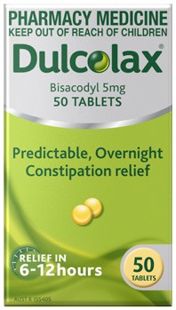 Dulcolax Bisacodyl 5mg 50 Tablets