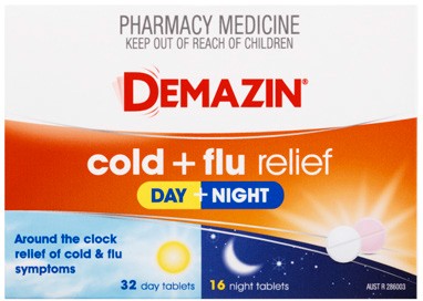 Demazin Cold + Flu Relief Day + Night 48 Tablets