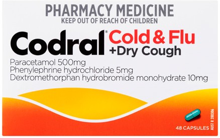 Codral Cold & Flu + Dry Cough 48 Capsules
