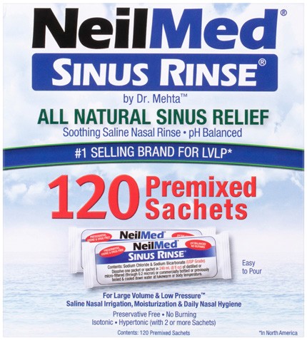 NeilMed Sinus Rinse Refill Pack 120 Sachets