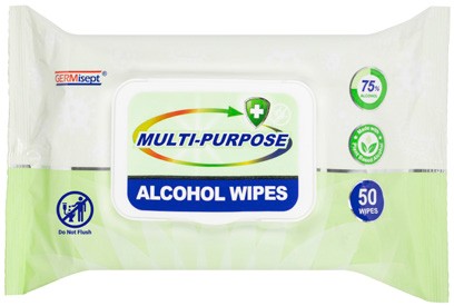 Germisept Multi-Purpose Alcohol Wipes 50 Pack