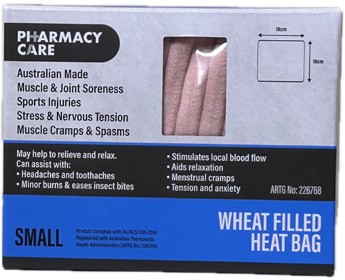 Pharmacy Care Wheat Filled Heat Bag Small
