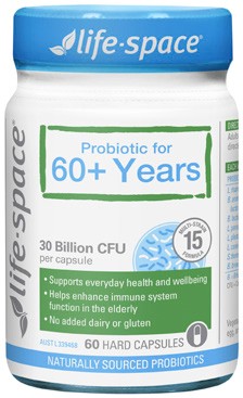 Life-Space Probiotic For 60+ Years 60 Capsules