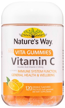 Nature’s Way Adult Vita Gummies Vitamin C Orange Flavour 120 Pastilles