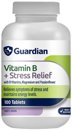 Guardian Vitamin B + Stress Relief 100 Tablets