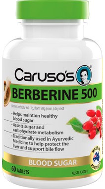 Caruso’s Berberine 500 60 Tablets