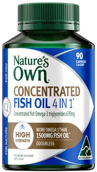 Nature’s Own Concentrated Fish Oil 4 In 1 90 Capsules
