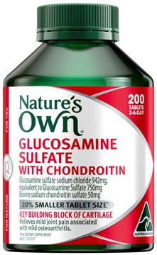 Nature’s Own Glucosamine Sulfate with Chondroitin 200 Tablets