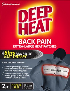 Deep Heat Back Pain XL Heat Patches 2 Pack