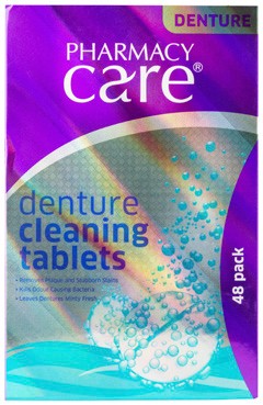 Pharmacy Care Denture Cleaning Tablets 48 Pack
