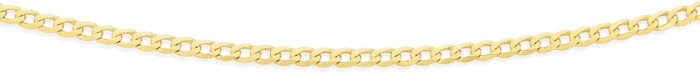 9ct Gold 45cm Solid Curb Chain