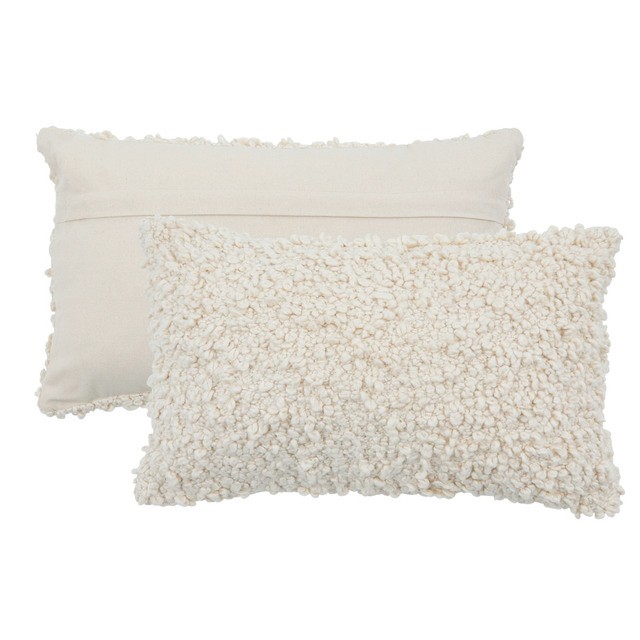 Cali Chunky Boucle Oblong Cushion by M.U.S.E.