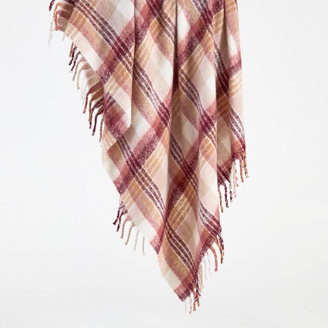 Lexi Check Berry XL Throw by Habitat