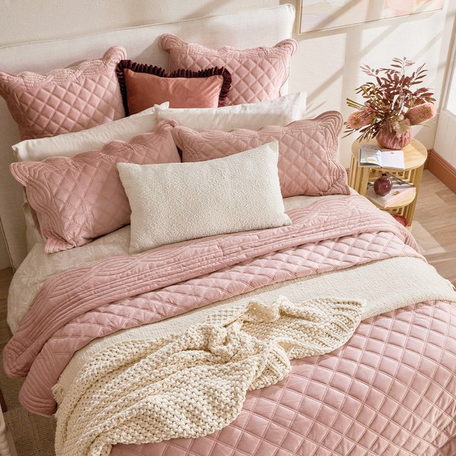 Charlotte Velvet Coverlet Set by Habitat
