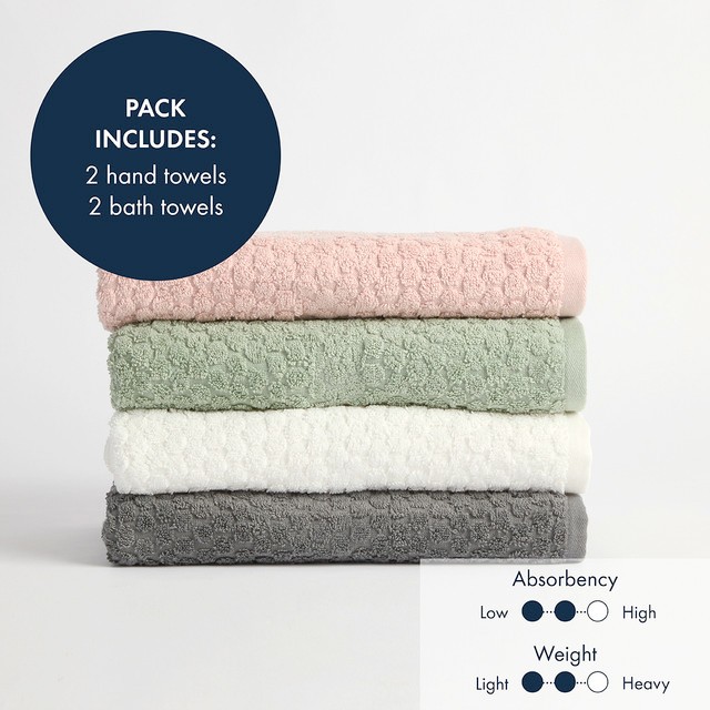 Leah Bath Towel Pack by Habitat