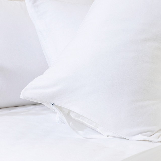 Cotton Jersey Tri Regular Pillow Protector by Habitat