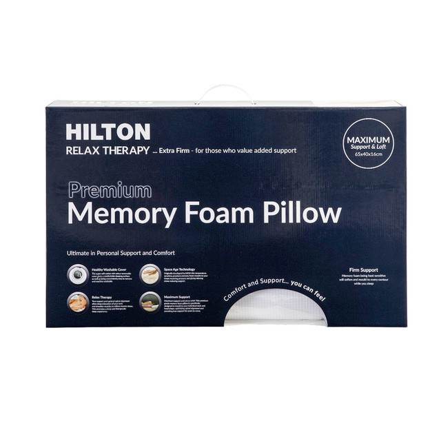 Relax Therapy Premium High Memory Foam Pillow by Hilton
