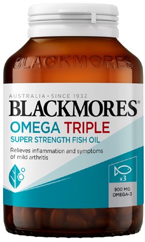 Blackmores Omega Triple Strength Fish Oil Capsules 60 Pack^