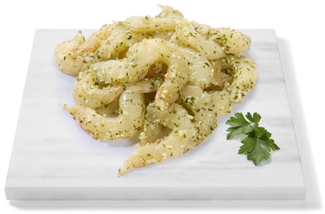 Coles Australian MSC Certified Thawed Raw Garlic Prawn Meat