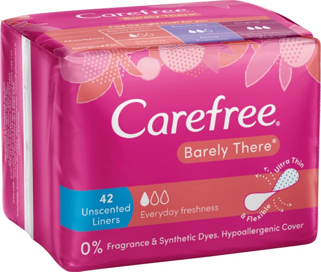 Carefree Barely There Unscented Liners 42 Pack*
