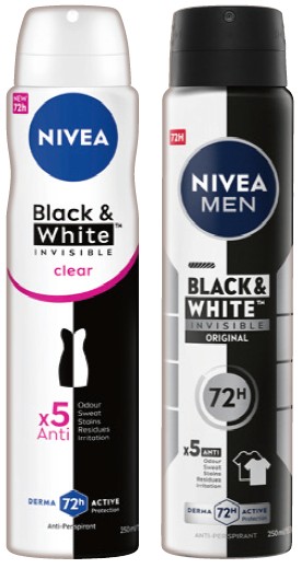 Nivea Anti‑perspirant Deodorant 250mL Selected Varieties