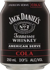 Jack Daniel's American Serve & Cola 10% Varieties 4 Pack