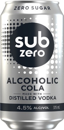 Sub Zero Alcoholic Cola 4.5% 4 Pack