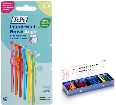 NEW Tepe Angle Brushes Pk 6