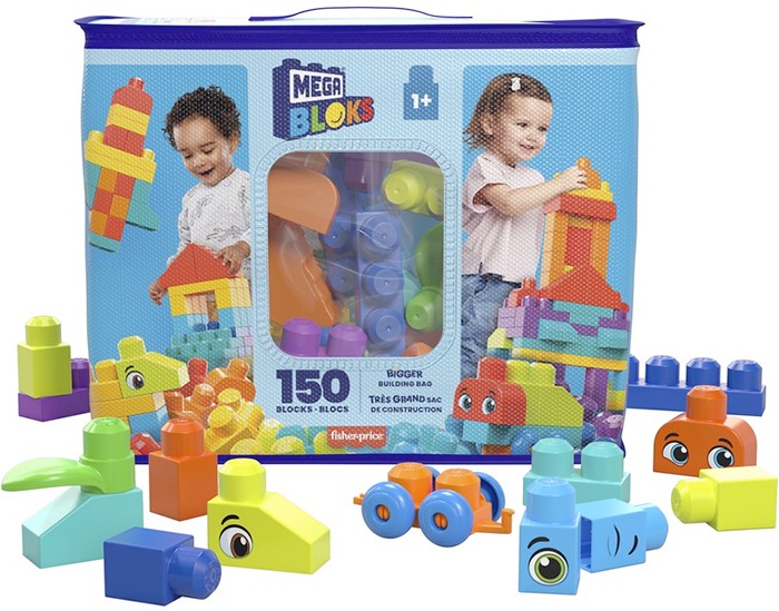 Mega Bloks Bigger Builder Bag 150 Blocks