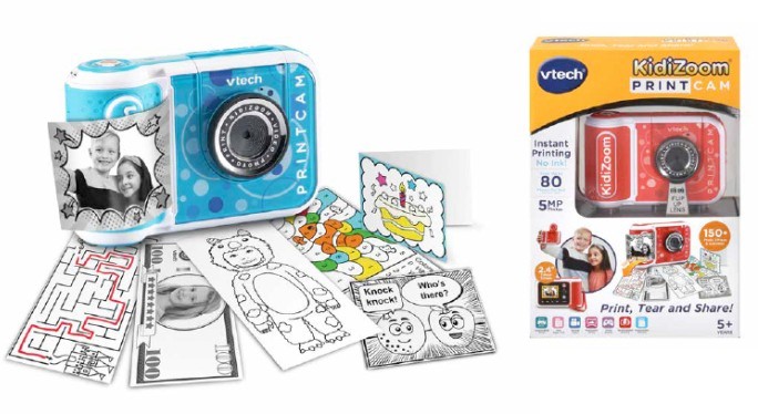 VTech KidiZoom Print Cam - Blue or Red