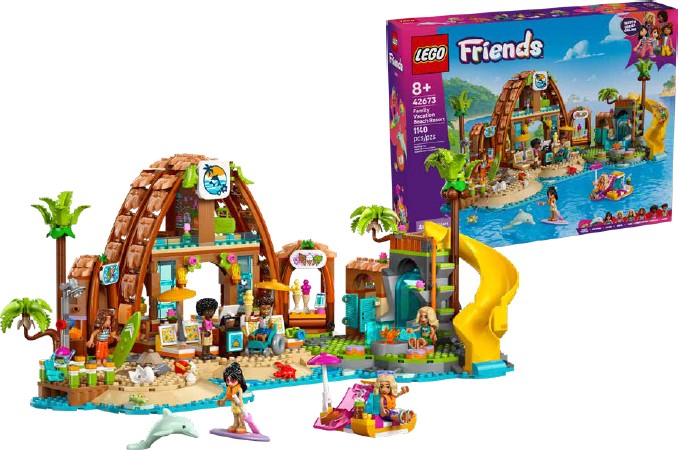 NEW LEGO Friends Family Vacation Beach Resort 42673