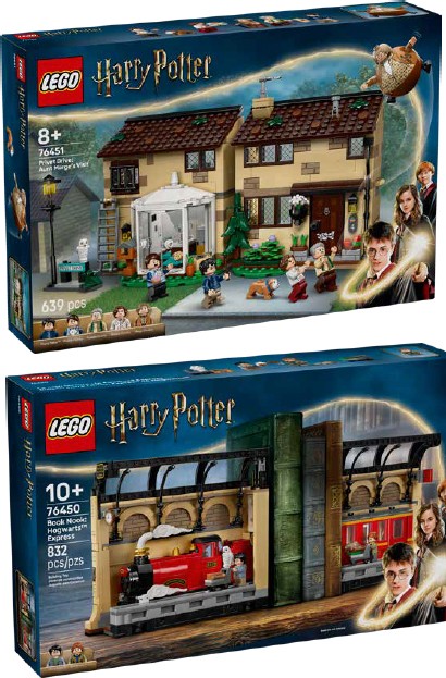 NEW LEGO Harry Potter Privet Drive: Aunt Marge’s Visit 76451 or Hogwarts Express: Book Nook 76450