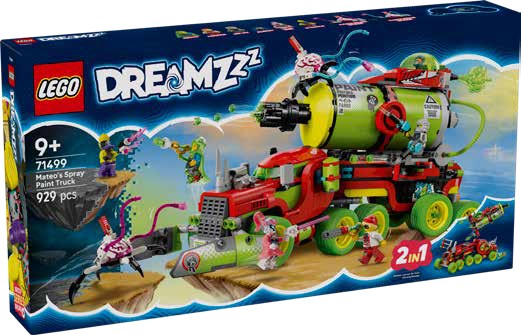 NEW LEGO DREAMZzz Mateo’s Spray Paint Truck 71499