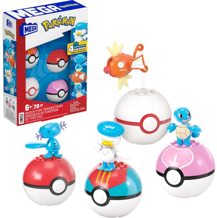 MEGA BLOKS Pokémon Water-Type Trainer Team
