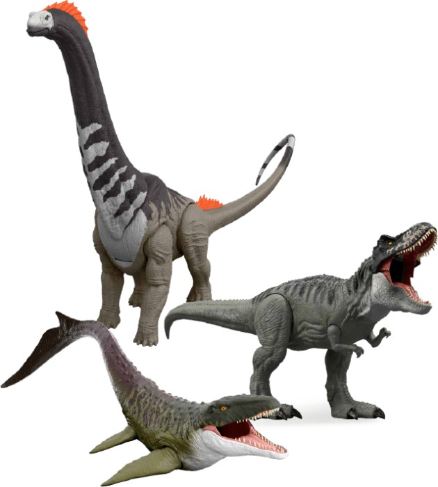 Jurassic World Rebirth Super Colossal T-Rex or Rebirth Super Colossal Mosasaurus or Rebirth XL Titanosaurus