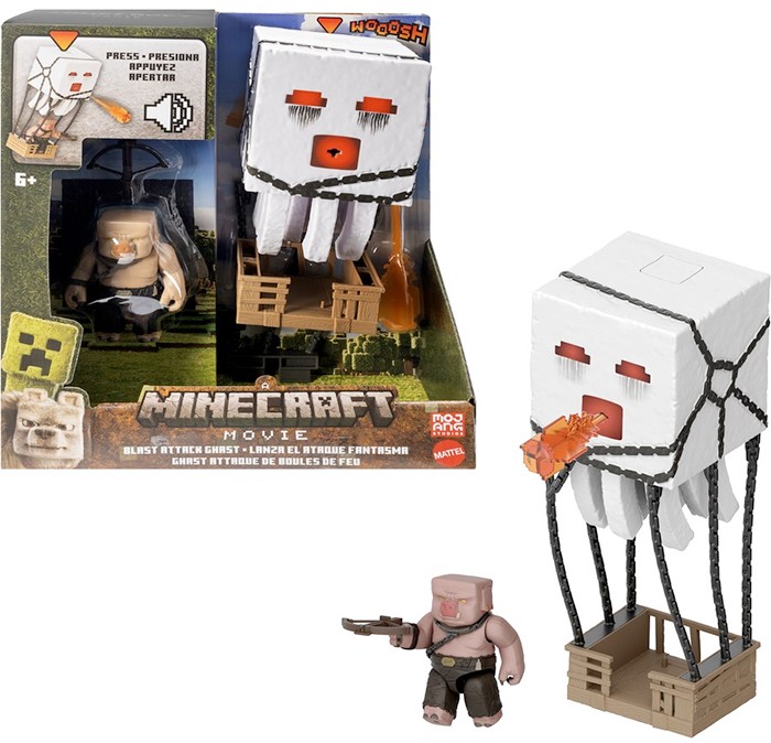 A Minecraft Movie Blast Attack Ghast Feature Figure