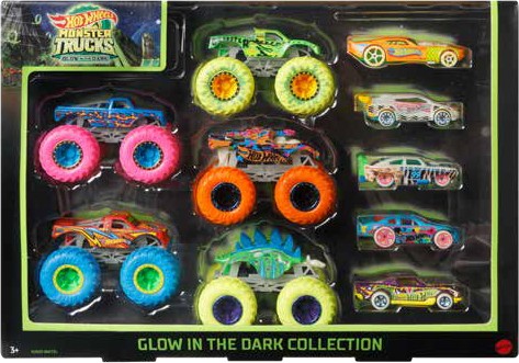 Hot Wheels Monster Trucks Glow In The Dark Collection