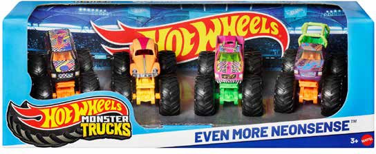 Hot Wheels Monster Trucks 1:64 4-Pack