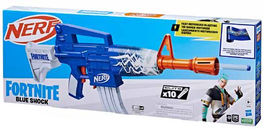Nerf Fortnite Blue Shock Playblaster