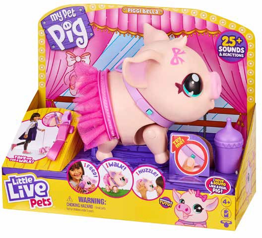 NEW Little Live Pets Lil’ Walking Pig - Piggi Bella