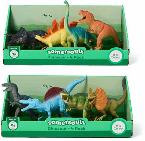 NEW Somersault Dinosaur 4-Pack - Assorted