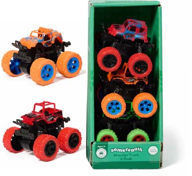 NEW Somersault Monster Truck 3-Pack - Assorted