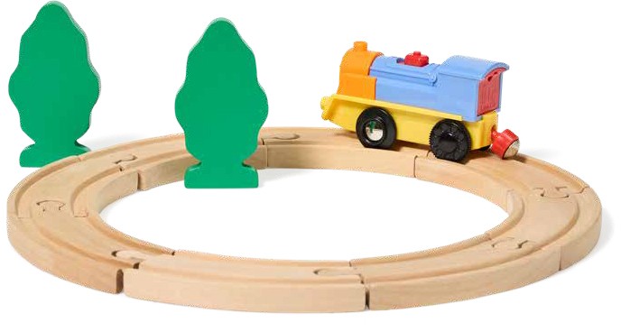 NEW Somersault Wooden Light & Sounds Train Set - 11 Pieces