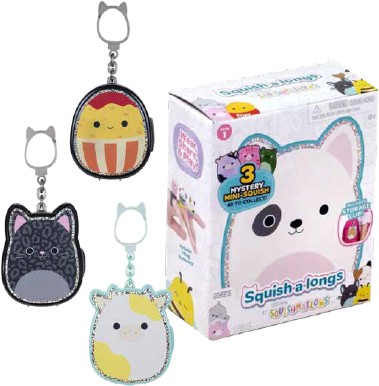 NEW Squishmallows Squish-a-longs Clip a Longs 2.5cm Assorted