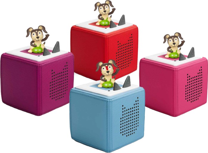 Tonies Toniebox Playtime Puppy Starter Set - Light Blue, Pink, Purple, Red