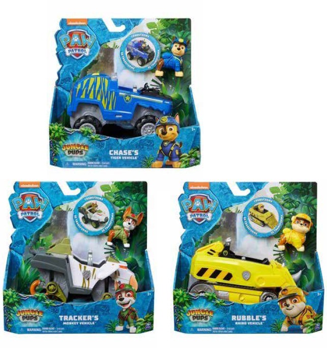 PAW Patrol Jungle Themed Vehicles Assorted